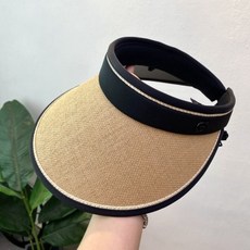 여름 접이식 햇빛차단 밀짚 썬캡_258595GF