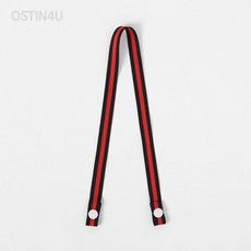 오스틴포유 똑딱이 마스크 스트랩 레드블랙 마스크끈