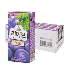 서울우유 리이브 포도 190ml x 24개 포도주스 주스 포도즙