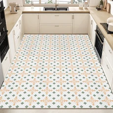 주방 바닥 매트 절단 가능 방수 내유성 미끄럼 방지 현관 간편 세척 모던, 16. 60*120센티미터