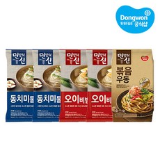 동원 면발의신 세트(동치미물냉면2개+오이비빔냉면2개+볶음우동1개), 1개