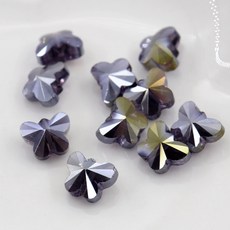 론델 나비 비즈 유리 크리스탈 공예 재료 팔찌 만들기, 1세트, A6253. 8mm (그레이 퍼플)