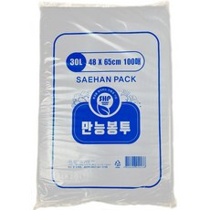 쓰레기봉투 평판봉투 파랑, 300개, 30L