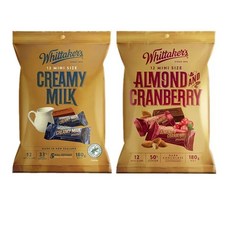 휘태커스 초콜릿 명장 189g 1개 컬렉션, T. 2봉지크랜베리 블랙 1밀크 1