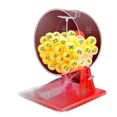 로또 번호 추첨기 예상번호 게임 제비뽑기, 1개, L 블랙 1-100
