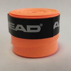 안티 슬립 헤드 오버 그립 테니스 스웨트 밴드 그립 라켓 패들 액세서리 충격 흡수 장치 raquete de tennis badminton training, 08 sticky orange, 1개