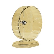 햄스터 무소음 쳇바퀴 24cm 투명 플라스틱 작은 애완동물 운동용 러닝휠 실내 사용 가능, 1개, 대형 휠 독립 지지대