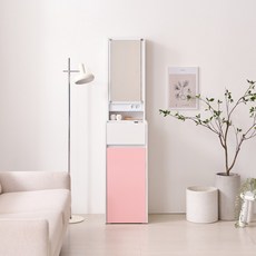 파로마 네오 블로사 400 콘센트 똑똑한 기능 입식화장대 NEO021, 핑크