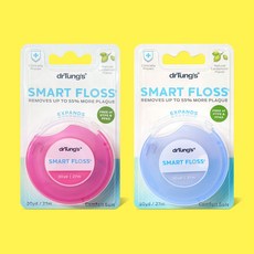 1+1 닥터텅스 스마트 치실 치간 어금니 치실 치아 관리 색상 랜덤, 블루+핑크(부족시 랜덤)