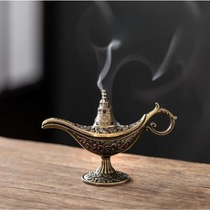 골든핸즈홈공방 미니 향로 인센스 알라딘램프 납골당, 1개