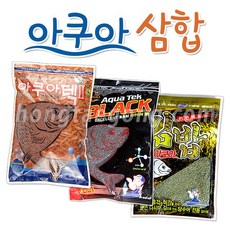 경원 아쿠아삼합 / 아쿠아텍2 아쿠아텍블랙 아쿠아김밥 3합 떡밥 붕어낚시 잉어낚시 민물낚시 집어제 어분, 1개, 1L