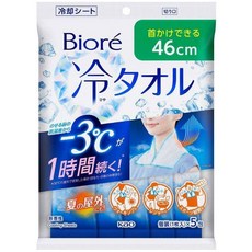 일본 -3도 비오레 냉타올 쿨시트 냉각시트 5매입, 1개