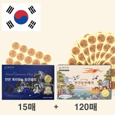 부치카 천연게르마늄동전패치 (15매) + 천년동전패치 (120매) / 게르마늄세라믹칩+리필패치, 1개