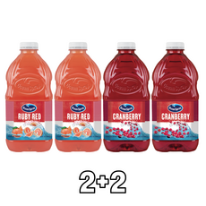 [보내Go] 오션스프레이 (크랜베리2+루비레드2), 4개, 1.89L