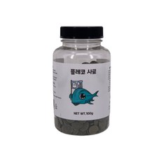 영아쿠아 플레코 사료 100g 식물성 코리 안시먹이, 1개