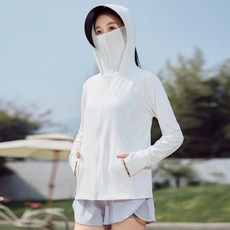 쿨링 후드 카디건 비치웨어 쿨링 재킷