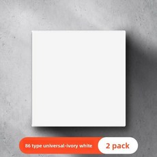 블랭크 패널 스위치 소켓 박스 커버업 보드 벽 구멍 커버 화이트 플레이트 정리, 10. 아이보리 화이트 2팩, 1개
