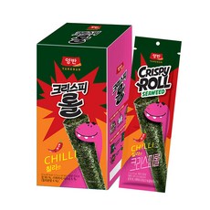 양반 김스낵 크리스피롤 칠리, 25g, 2개