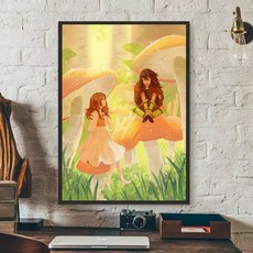 마루 밑 아리에티 애니메이션 무비 DIY 아트 캐릭터 숫자 유화 만화 그림 그리기 장식, 20x30cm, 옵션 F