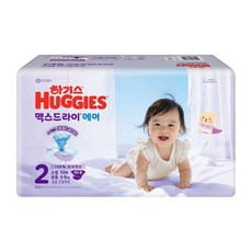 하기스 2025 맥스드라이 에어 밴드형 기저귀 아동용, 2단계, 50매