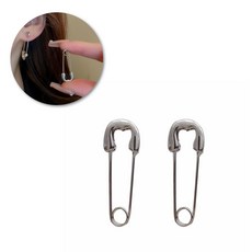 헬스와미 유니크 옷핀 디자인 여성 패션 귀걸이