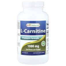 베스트내츄럴스 l-카르니틴 1000mg 120정, 2개