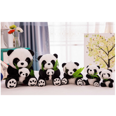 대나무든 판다인형 귀여운 푸바오 아기곰판다인형 아기아빠판다곰, 1개, 판다, 24cm