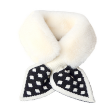 JUN팩토리 유아동 쁘띠머플러 뽀송도트 머플러 워머 크리스마스 KC인증 어린이집 개별포장 유치원 답례품 생일선물, 1개, 블랙