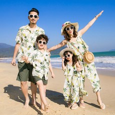 파인애플 가족 여행룩 바캉스 원피스 휴양지 여름옷 빅사이즈 패밀리룩 여름 동남아여행