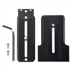 Zhiyun Weebill S Crane2/3 스태빌라이저 삼각대 김벌 바닥 플레이트 용 SLR 카메라 수직 퀵 릴리스 보드 일반, 검은색