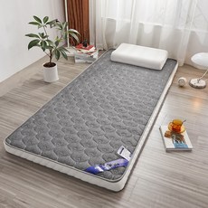 기숙사 생활에 적합한 하드 매트리스 싱글 1인용 수면 밀도 패드 추천, 1cm, 두께 6cm 봉황 꼬리 그레이 150x200cm