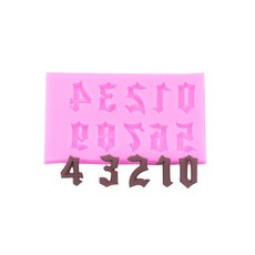 문자/숫자 모양 실리콘 양초 몰드 (에폭시 레진 양초 비누 제작용 숫자 모양 케이크 몰드 초콜릿 몰드 퐁당 몰드), Number