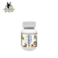 Pet Village 魔法村 小動物保健品 60錠 骨頭健骨錠 腸胃好胃錠 毛髮美毛錠 犬用營養品, 1個, 骨頭關節化毛健骨錠