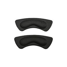 好買先生 4D海綿防磨後腳跟貼 防磨腳膠帶 後跟貼 加厚腳跟防滑貼 多功能高跟鞋貼 防磨破腳跟 防磨貼, 1個, 彎月形黑色〚1個〛, 黑色