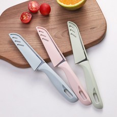 주방용품 파스텔 과일 칼집 칼, 1개, 그린