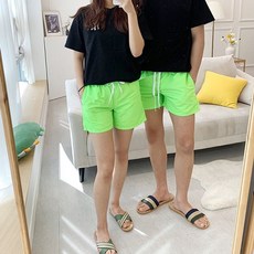 (이거찜)커플남녀공용 비비드비치 바지 팬츠 hsp*954sM