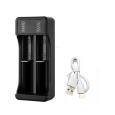 호환 KEBIDU 18650 배터리 충전기 2/4 슬롯 DC 5V 3.7V 리튬, [01] 2 Port, 1개