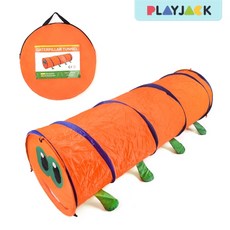 PJ 애벌레 터널 ORANGE 150cm 놀이감 신체교구