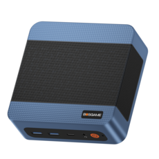 BOSGAME E5 AMD Ryzen3 5300U 미니PC 3화면 표시 WiFi5 BT5.0 듀얼 RJ45 LAN, WIN11 Pro, 1TB, 16GB, 푸른 색