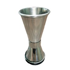 不鏽鋼捲邊盎司量杯, 銀色(30ml&15ml), 1個