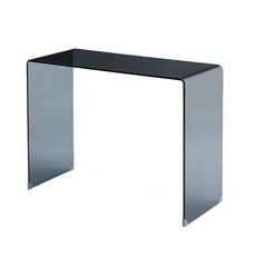 네일아트책상 투명 네일테이블 유리 탁자 1인용 살롱, 1개, 블랙 유리 - 80x40x75cm