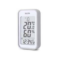 TANITA溫濕度電子時鐘(有鬧鐘功能)TT-559-台灣公司貨, 灰, 1個