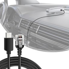 iGoevo 레이더 탐지기용 Type-C to RJ11 전원 케이블 USB-C 차량 충전기 코드 플러그 앤 플레이 코브라 유니덴 에스코트 라덴소 벨트로닉스와 호환 가능, Type-C Install