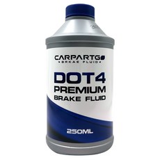 CARPARTGO DOT4 超級煞車油 250ml - 優質配方，適用多種車型，確保行車安全, 1個