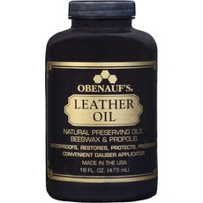 오베나우프 가죽 컨디셔너 오일 16온스 부츠 재킷 가방 복원 및 보호 자동차 가구 등 다양한 제품에 사용 가능 미국산 어플리케이터 포함, 1개