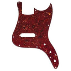 Musiclily Pro Squier Sonic Bronco 베이스용 11홀 베이스 픽가드 3겹 크림_164257, 4겹 빈티지 거북이_164257