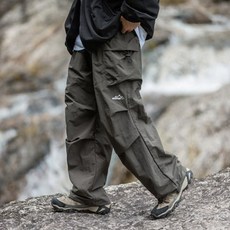 UPPERCUT 아웃도어 밑단 스트링 바지 빅사이즈 남녀공용 캠핑의류 등산복 낚시 기능성 방수 캐주얼 롱팬츠