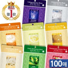 라움샵 화장품 미용 엠제이케어 에센스 마스크팩 100매, 1, 석류, 100