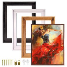 캔버스플로터프레임 2.5-3.2cm1인치에서3.2cm1.25인치딥갤러리포장캔버스 그림및인쇄용플로팅벽아트그림프레임 하드웨어포함나무룩PS프레임 20.3x25.4cm8x10인치120, 8 x 8인치, 라이트 브라운