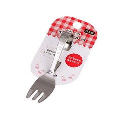 ECHO 日本寶寶不鏽鋼湯匙叉子 - 兒童學習餐具組 (橫握湯匙/學習叉子), 1個, 叉子